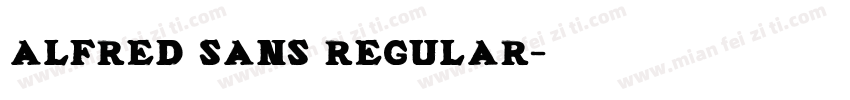 Alfred Sans Regular字体转换